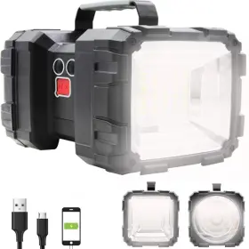 Sy-fl-012 Haashada Rechargeable Led Searchlight Flashlight Spotlight Big Power Capacity 150