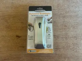 00419 Handy Trends Power Outage Emergency Flashlight Wind Up 20 Min No Batteries