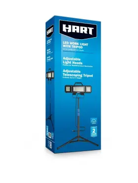 90-1074 Hart Multi Directional Led 3- Head 7000 Lumen Work Light With Tripod