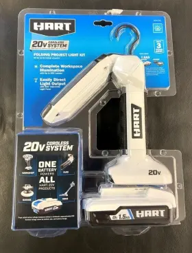Go1060825 Hart Tool Hphl33 Tools Cordless Folding Led Workligt New