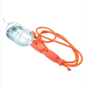 Hdx 445049572584 75-watt Metal Shield Incandescent Trouble Work Light With 6 Ft. Cord