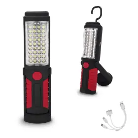 Hedaqi 610825619662 Rechargeable Work Light Portable Led Multi-use Magnetic Flashlight With Hangi
