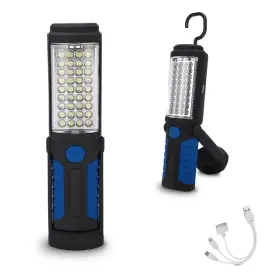 L0033 Hedaqi Rechargeable Work Light Portable Led Multi-use Magnetic Flashlight With Hangi