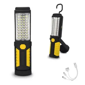 L0034 Hedaqi Rechargeable Work Light Portable Led Multi-use Magnetic Flashlight With Hangi