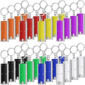 Ym5339 Hicarer 32 Pieces Flashlights Keychain Bulk Mini Powerful Led Lights