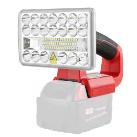 Yx-18w-002-mwq Hiesuan 18w 2000lm Portable Flood Light Compatible With Milwaukee 18v Battery
