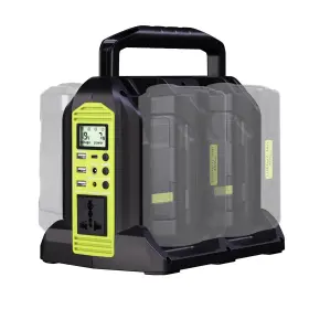 Yx-iv08a Hipoke 350w Power Inverter For Ryobi 40v Li-ion Battery Op401 4-port ... Fast Ship