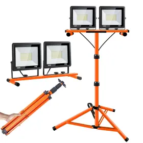 Hohometic 727376180920 21000 Lumen Work Lights With Stand 2 Adjustable Head Led Light Ad