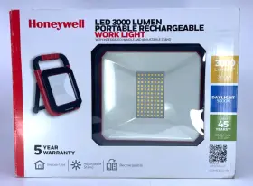 Honeywell 884617742689 3000 Lumen Led Portable Work Light Adjustable Head Collapsible Stand
