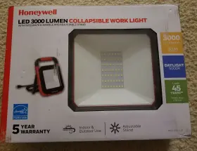 Wk013001l120 Honeywell 3000 Lumen Collapsible Work Light Head Daylight 5000k Lasts 45 Years