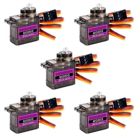 Mg90s Hosyond 761325160649 5 Pack Servo 9g Metal Gear Micro For Arduino Project Rc Hel