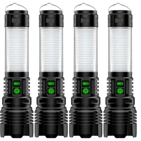 Hoxida B0f3cg3y1l Camping Lanterns Flashlight Rechargeable High Lumens- 2000 Meters Long