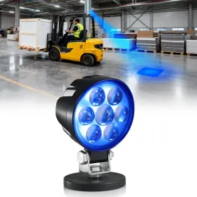 Hsy012 Hsyfuna Led Forklift Safety Light Blue Spot With Magnetic Mount Dc10 80v Wi