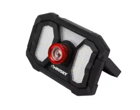 Item-184 Husky 445002016094 Focusing Rechargeable Utility Light Led Dual Panel 2000 Lumens