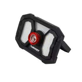 Husky 445009977930 Focusing Rechargeable Utility Light Led Dual Panel 2000 Lumens With Usb Cable