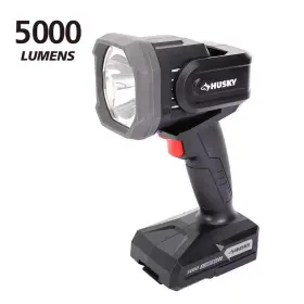 Husky 445049638648 5000 Lumen Hybrid Power Swivel Rechargeable Spotlight