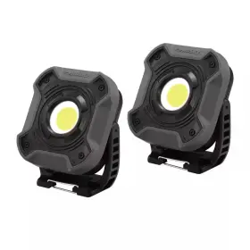 2-modes Husky 744759090638 800-lumen Led Utility Lights With Magnetic Handle And Batteries 2-pack