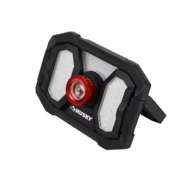 Husky 744759394095 2000 Lumens Led Dual Panel Focusing Rechargeable Utility Light