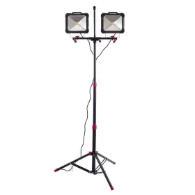 Husky 819286019107 10000lm Twin Head Led Work Light With Tripod