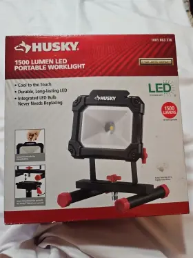 100w Husky 956117200793 Led Worklight 1500 Lumens Portable Light 1001 863 376 Equivalent