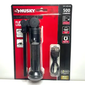 Husky 956117201790 500-lumen 5-mode Rechargeable Led Flip Light Hook Magnetic Base New Sealed