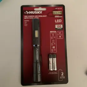 Hsk1pk100pen Husky New 100-lumen Led Penlight With Side Light Flashlight High Low Strobe Flood