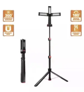 Husky K40437 New 2200-lumen Tripod Rechargeable Light
