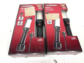 K40519 Husky Lot Of 2 1800lm 120-volt Led Corded Handheld Light