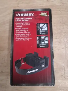 K9028 Husky Portable Work Light Mount With Strap