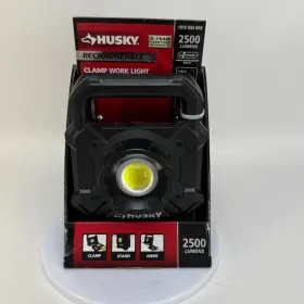 S2dfbo525 Husky New Husky- 2500-lumens Rechargeable Led Clamp Work Light