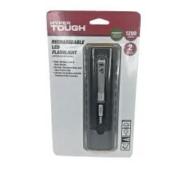 20634 Hyper Tough Rechargeable Led Flashlight - Black