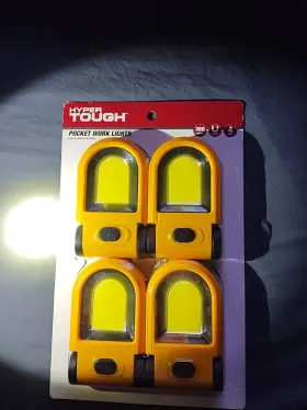 Hyper Tough 4134 Pocket Work Light 300-lumen 4-pk Led - Magnetic New