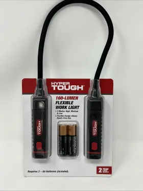 3-modes Hyper Tough 681131046480 160-lumen Flexible Work Light Neck Hands-free Use High Low M