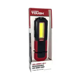 Hyper Tough 681131348935 Hypertough 350-lumen Rechargeable Led Work Light Strong Magnet Pivoting Stand