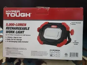 7119 Hyper Tough 5000 Lumen Rechargeable Led Work Light Sealed