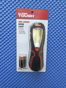 7120 Hyper Tough 200-lumen Led Work Light Super Bright Strong Magnet 360 Swivel Hook