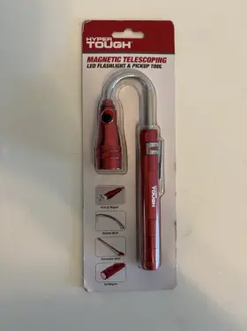 Hyper Tough 820909035121 Led Flashlight Lighted Magnetic Pickup Tool Extendable Shaft Flexibl