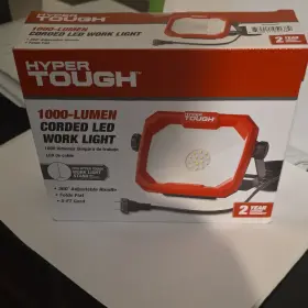 Mpl1060ahr Hyper Tough 1000-lumen Led Work Light Corded 5-ft 360 Adjustable Portable
