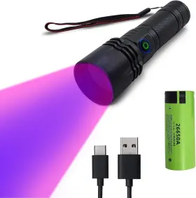 I0do 797439756775 Uv Blood Tracking Flashlight For Hunting Deer Finder Trailing Light Rec