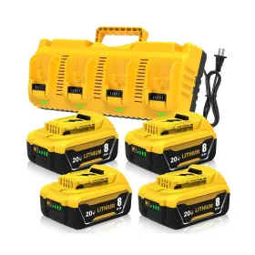 Dcb104 Ibanti Dcb208 4-pack 8.0ah 20 Volt Lithium Ion Battery And Charger St