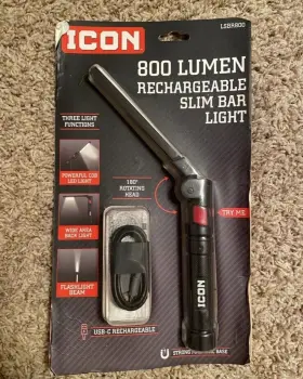 59013 Icon 800 Lumen Usb-c Rechargeable Slim Bar Light 3 Different Modes Of #12