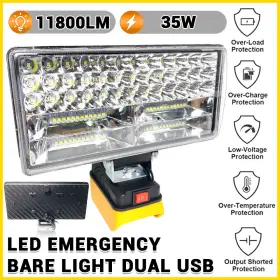 Ikaufen 982766508757 Cordless Led Work Light Floodlight Spotlight Desk Lamp For Dewalt 20v Battery