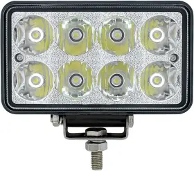 36507 Industries 445042139197 8 High Power Led Rectangular Work Light With Chrome Reflector