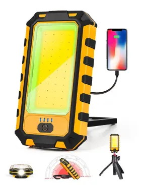 Innofox 973365304974 Led Rechargeable Magnetic Work Light 40w 1500lumens Hanging Hook 4 Lighting