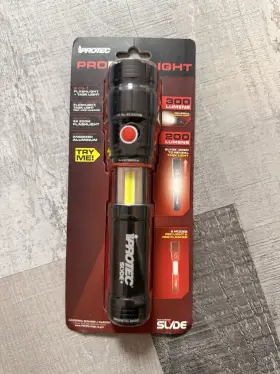 Em6295a Iprotec Led Flashlight Task Light 300 200 Lumens Magnetic Base Water Resistant
