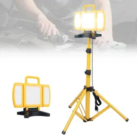 Jackonlux 630456878023 8000 Lumen Led Work Light With Stand 5000k Foldable 3 Head Dimmable Workligh