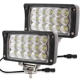 Jaslite 602914428026 2pack 6.3in 45w Led Light Bar Work Lights 4500lm 12volt /24volt Rectangul