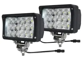Dr-4568sfw-2 Jaslite 2pack 6.3in Led Work Light Rectangular 12/24 Volt Dc 45w 4500lm Brigh