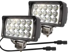 Dr-6in45w-2 Jaslite 2pack 6.3in 12/24volt Super Bright 45w Led Work Lights Rectangular Foglight 4