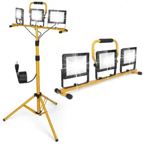 Jdzkomke 639395627402 21000lumens Led Work Lights With Stand 3 Adjustable Lamp Head Indi